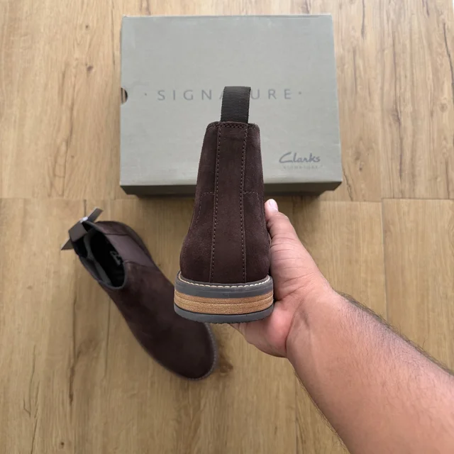 SUEDE LEATHER CHELSEA BROWN (SLCB01) - UK 6