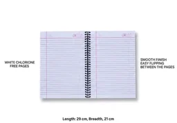LINE A4 SIZE SPIRAL NOTEBOOK 1500 PAGES (750 SHEET)