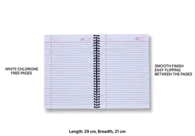 LINE A4 SIZE SPIRAL NOTEBOOK 1500 PAGES (750 SHEET)