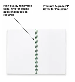 A4 SIZE RULE SPIRAL NOTEBOOK PACK OF 3 - 300 PAGES