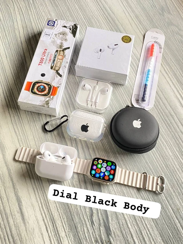 APPLE WATCH ULTRA AND AIRPODS PRO 2 TWS COMBO* - Yellow Orange
