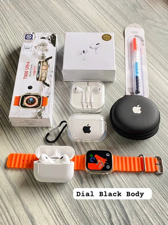 APPLE WATCH ULTRA AND AIRPODS PRO 2 TWS COMBO* - Yellow Orange