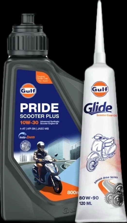 Gulf Pride Scooter Engine Oil & Glide Gear Oil - 800 ML