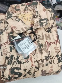 Printed Shirt For Men Full Sleeves - L