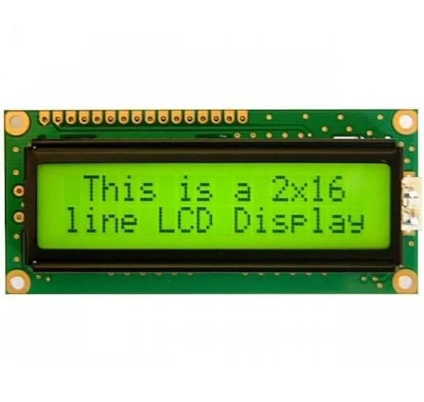 16X2 LCD Display Module with Green Backlight