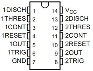 LM556/NE556 Dual Timer IC Q8 C1