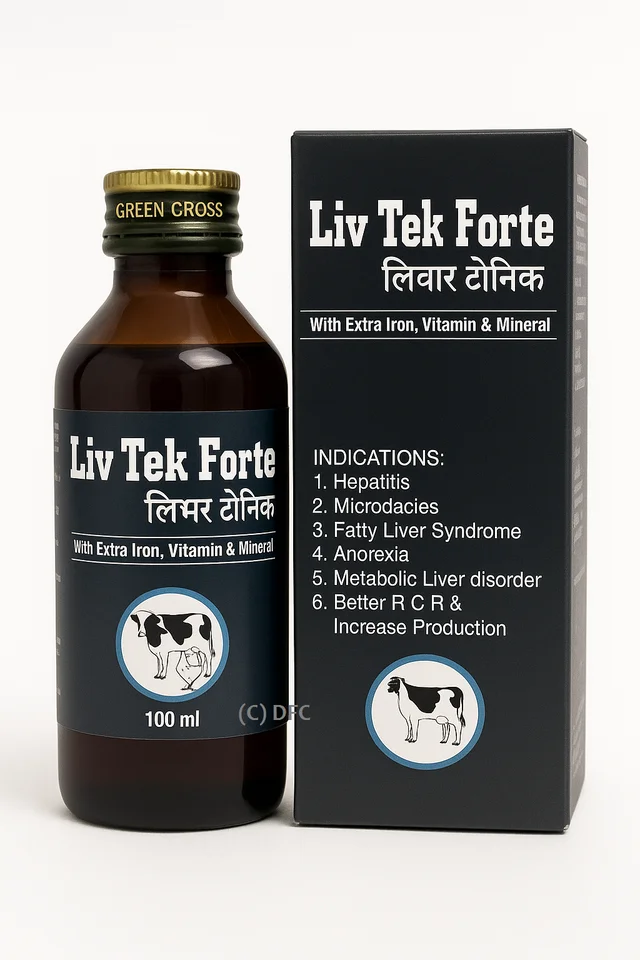 Liver Tonic with extra Iron, Vitamin & Mineral by Ably Vet Liv Tek - 100 ml