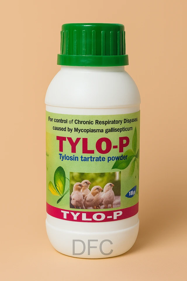 For control of CRD caused by Mycoplasma in poultry farming Tylo-P - 100 gm, 4-12 days