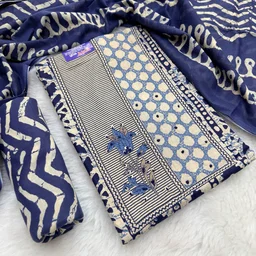 Jaipuri Hand Work Printed Cotton Dress