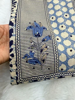 Jaipuri Hand Work Printed Cotton Dress