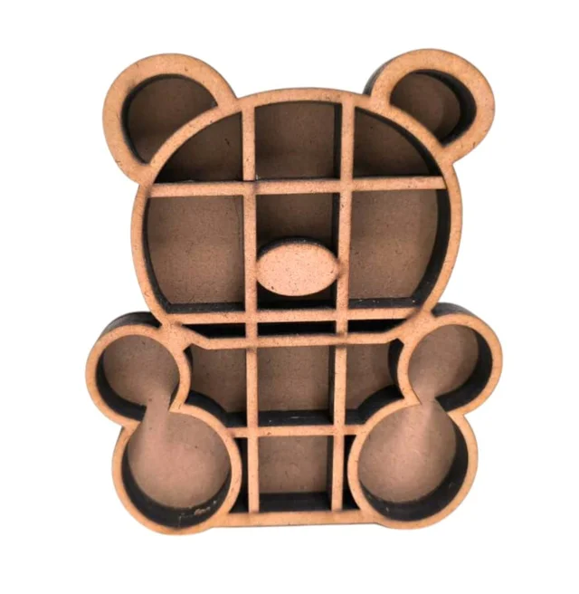 Teddy Bear Miniature Bookshelf - 7 inch, 24 mm