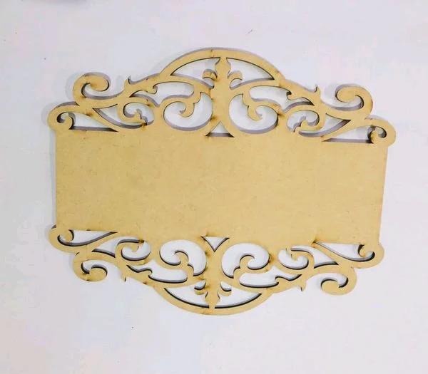 Designer Nameplate - 12/9", Only Base, 6mm