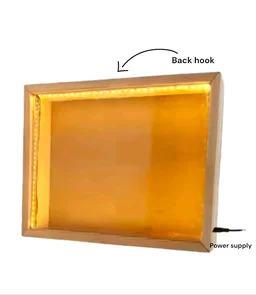 Pinewood LED Shadow Box - 10/8/2"