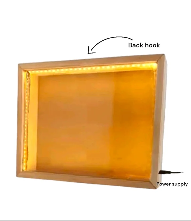 Pinewood LED Shadow Box - 10/8/2"
