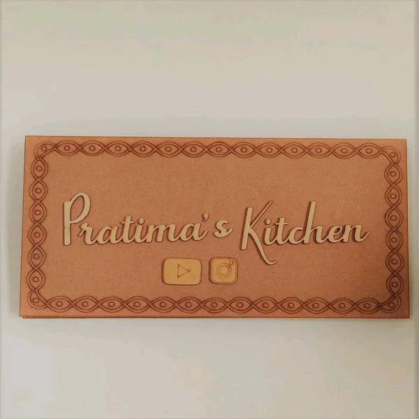 Kolam Premarked Base - 17/8", With 2 Name, 8+2.5mm text