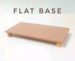 Rectangle Chowki- Round Wood Legs - 6/4", Flat Base, 8mm