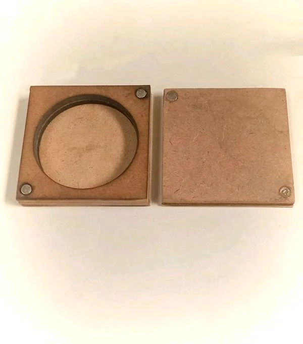 Silver Coin / Kumkum -Sliding Box - 2.5", 22mm, 20pcs