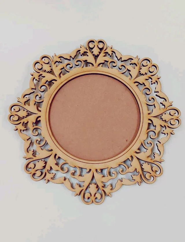 Laser Cut Pooja Thali -5 - 12"