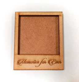 Engraved Polaroid Fridge Magnet - 1, 4/3"