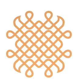 Kolam Cut Out -8 - 4", 2.5mm, White Acrylic