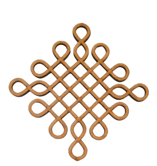 Kolam Cut Out -9 - 4", 2.5mm, Mdf