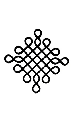 Kolam Cut Out -9 - 4", 2.5mm, Gold Acrylic