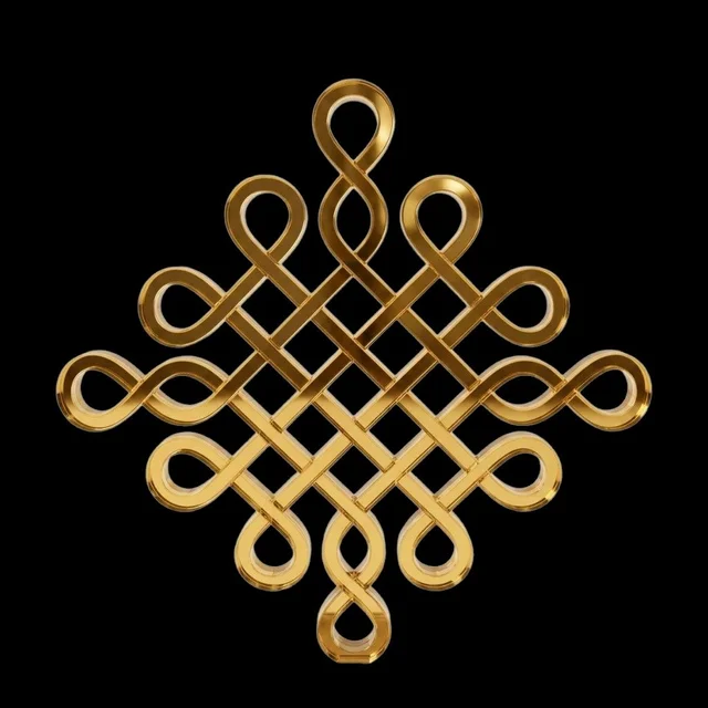 Kolam Cut Out -9 - 4", 2.5mm, White acrylic