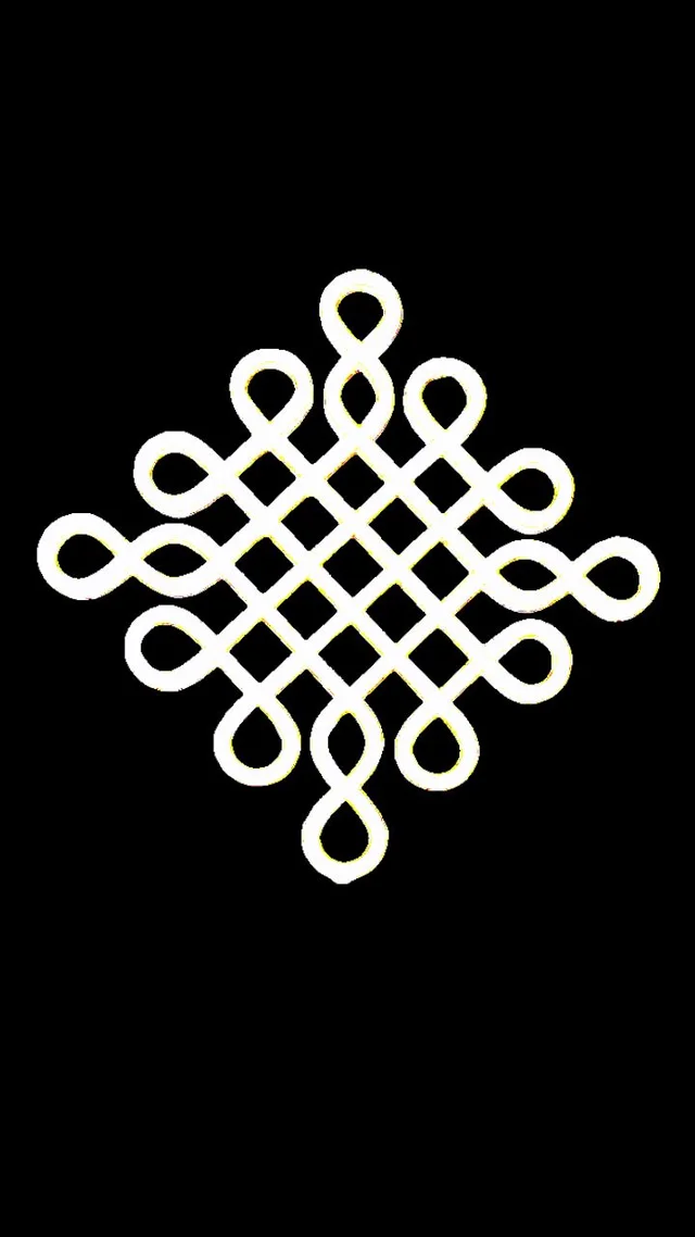 Kolam Cut Out -9 - 4", 2.5mm, White acrylic