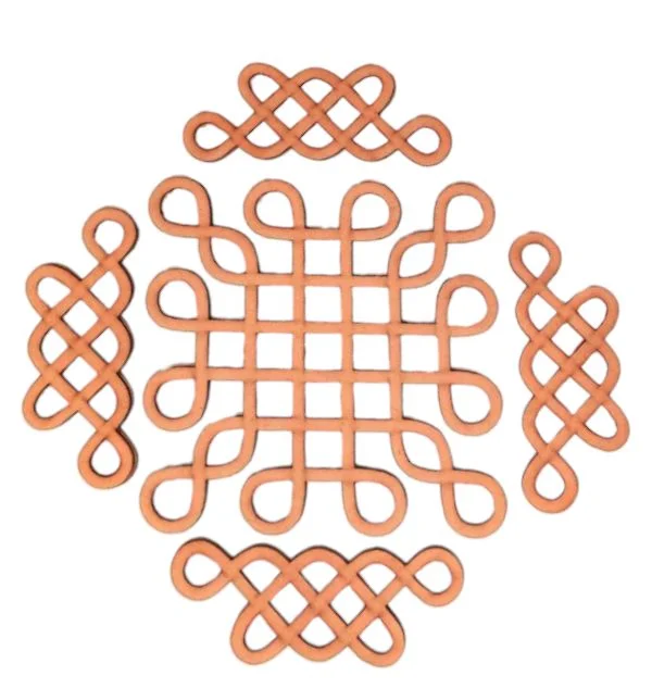 Kolam Cut Out -11 - 4", 2.5mm, Mdf