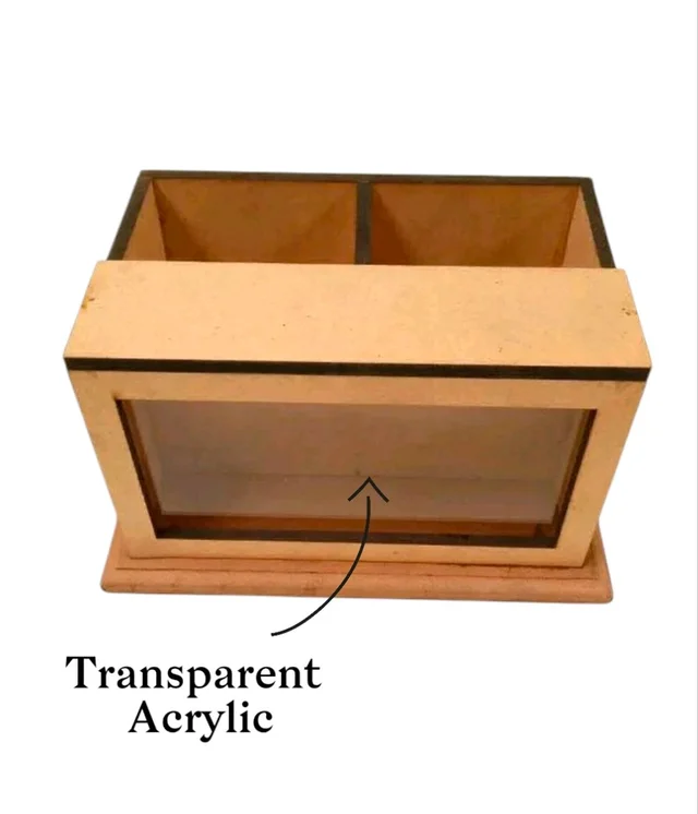 2 Slot Penstand Shadow Box - 7/5/4", 6mm