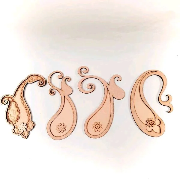 Paisley Incense Stick Holder-2 - 11/5.5"