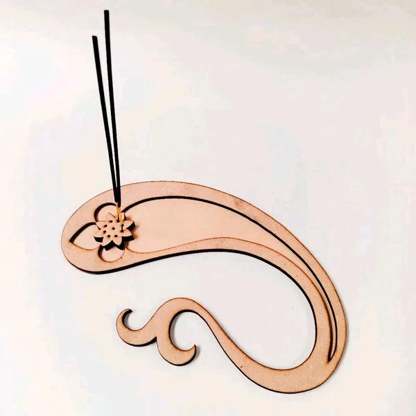 Paisley Incense Stick Holder-3 - 11/6"