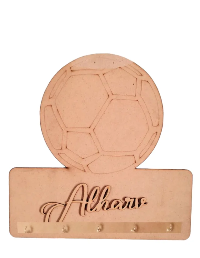 Football Theme Customised kids keyholder - 12/12"