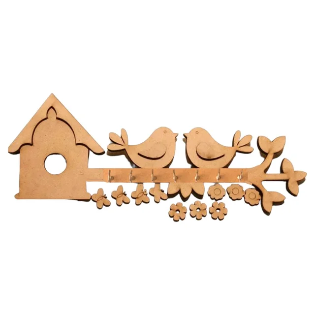 Bird On Branch Keyholder - 15"