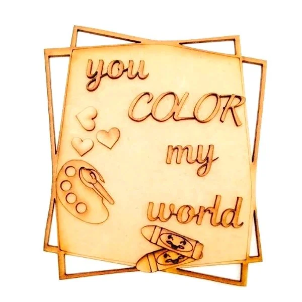 You Colour My World Fridge Magnet