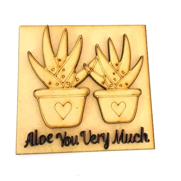 Aloe You Very Much Fridge Magnets