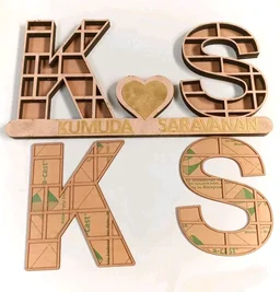 Couple /2 Names Miniature Shadow Box - 12"