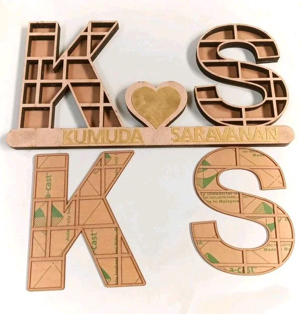 Couple /2 Names Miniature Shadow Box - 12"