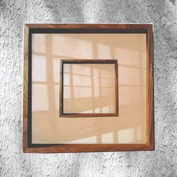 Teakwood Floating/ varmala Frame - 10/10/1.5"
