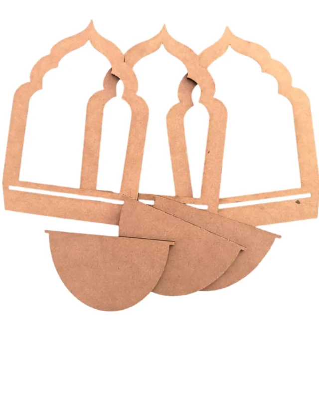 Jharokha Diya Stand -3pcs , Design-6