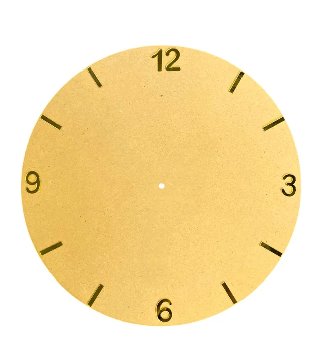 Mdf Clock + Acrylic Numbers - 12"