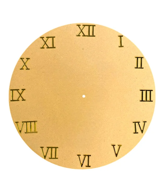 Mdf Clock + Acrylic Numbers - 15"