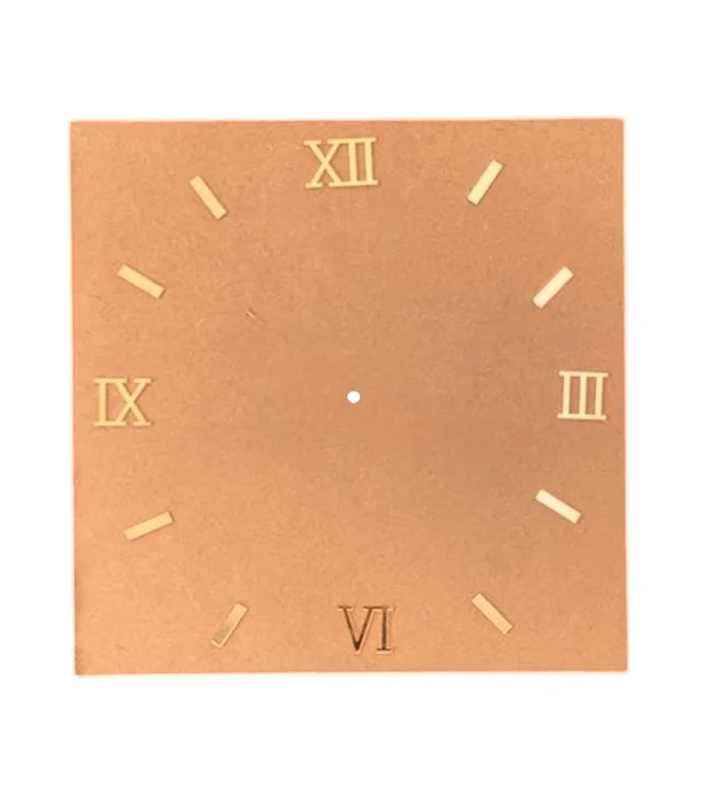 Square Mdf Clock + Acrylic Numbers - 12"