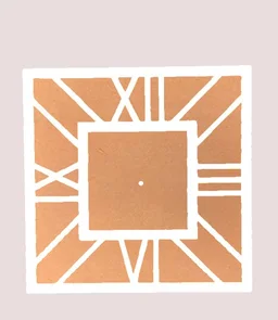 Mdf- Acrylic Clock - 12"