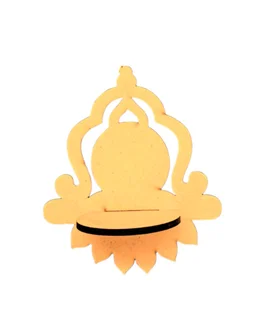 Traditional Diya Stand - 6/6/3", Pair