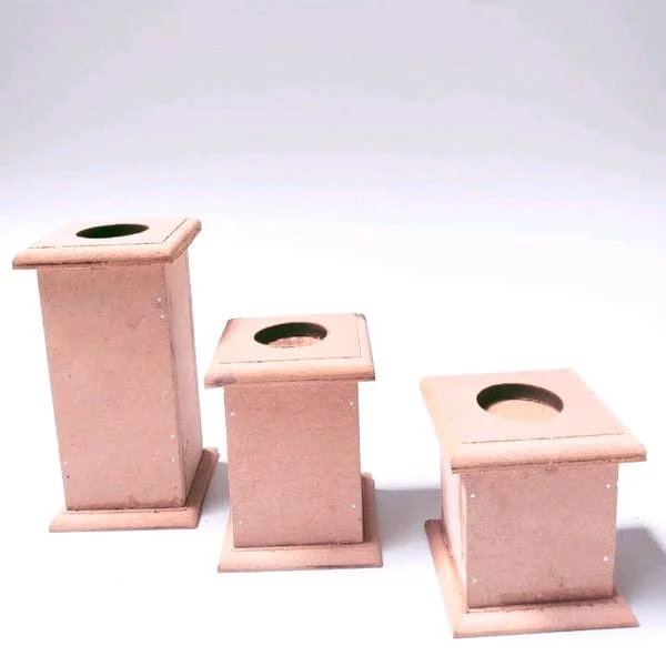 Pillar Tealights- grooved edges - 3"