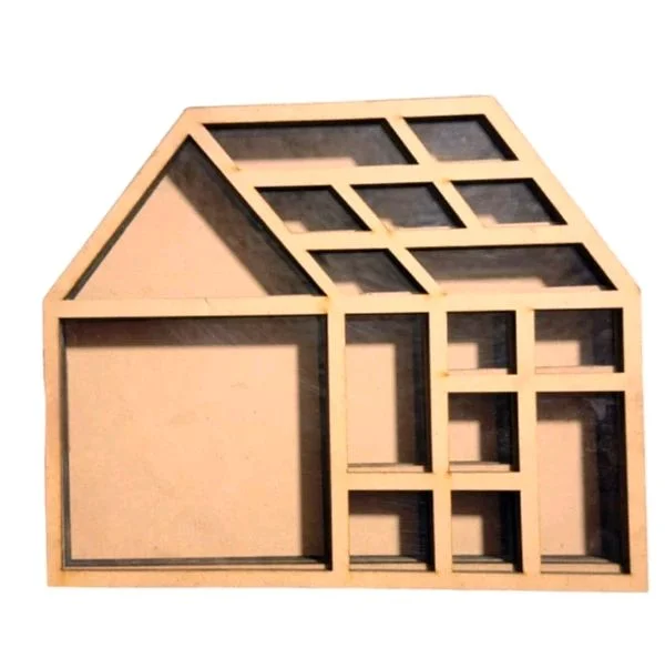 Hut Miniature Shadow box Bookshelf - 6"