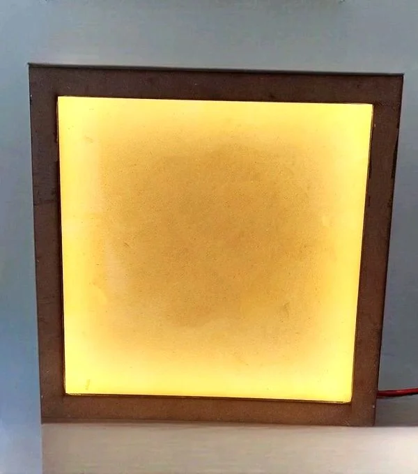 Mdf 4 Side LED Shadow Box -broad Border - 10/10/1" Ht