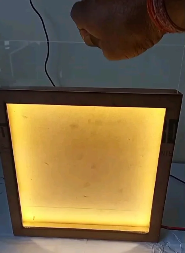 Mdf 4 Side LED Shadow Box -broad Border - 18/14/2.5"