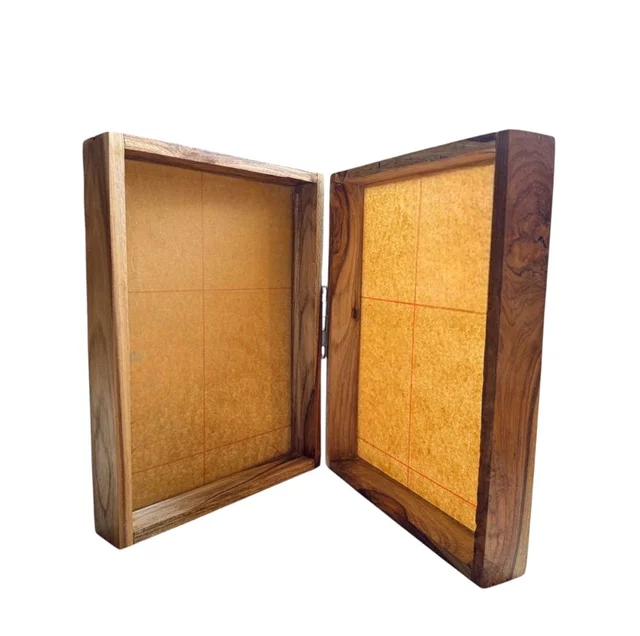 Teakwood Book Frame - 12/9/1.5", Both Side Mdf Base